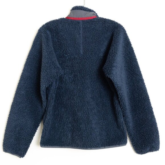 Patagonia Men’s Classic Retro-X Fleece Jacket Sherpa Full Zip Navy / Wax Red - Picture 4 of 15